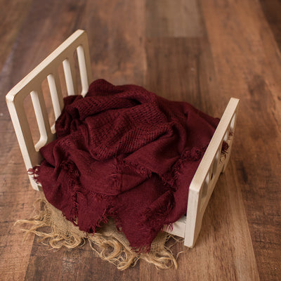 Cranberry Waffle Knit Layer