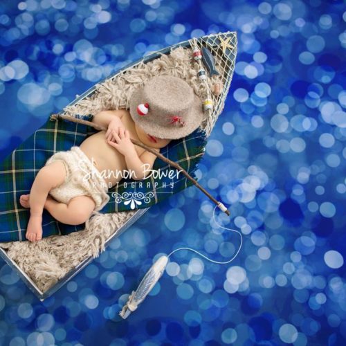 Blue Bokeh Backdrop
