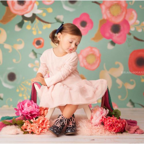 Emma Rose Floral Photography Backdrop